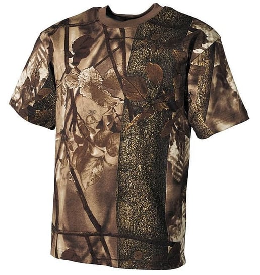 MFH Koszulka T-shirt Hunter-Braun - Leśne Camo - S MFH