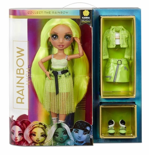 MGA Entertainment, mini lalka Rainbow High Fashion Doll- Neon Rainbow High