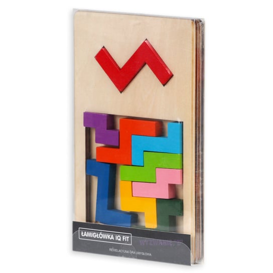 Mi-Toys, Drewniane puzzle 1, IQ Fit, łamigłówka, 9 el. Mi-Toys