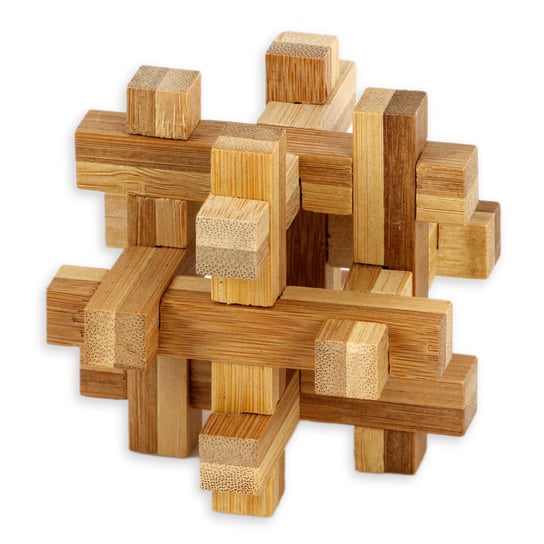 Mi-Toys, Łamigłówka bambusowa 4, drewniany Mi-Toys