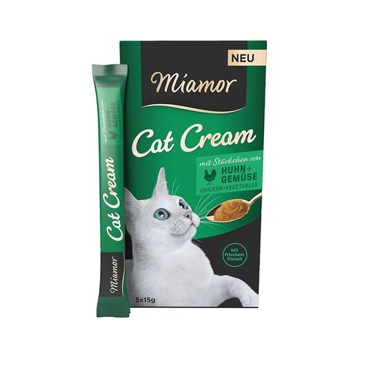 Miamor Cat Cream Z Kurczakiem I Warzywami 75G (5X15G) Wspomaga Trawienie Miamor