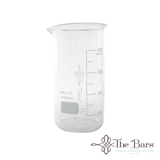 Miarka barmańska, kuchenna XXL 800 ml z podziałką, szklana The Bars