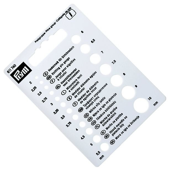 Prym Nadelmaß KST – Praktischer Helfer Zum Messen Von Stricknadelstärken (2–10 Mm)