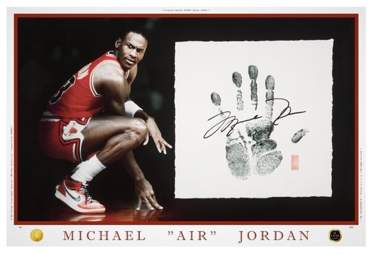 Michael Jordan (2011) Unique Premium - Autograf + Odbicie Dłoni Mj PG