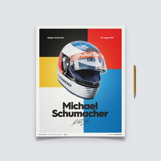 Michael Schumacher - Helmet - 1991 | Classic Edition Automobilist