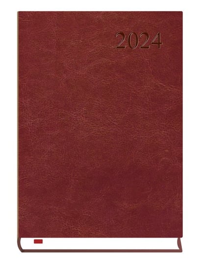Michalczyk i Prokop kalendarze, kalendarz 2024 asystent a5 dzienny bordo MICHALCZYK i PROKOP