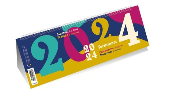 Michalczyk i Prokop kalendarze, kalendarz 2024 ze spiralką poziomy MICHALCZYK i PROKOP