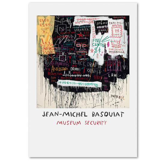 Michel Basquiat,  Museum Security PLAKAT 70X100 DEKORAMA