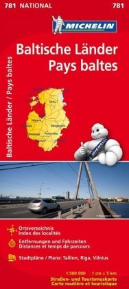 Michelin Baltische Länder (Estland, Lettland und Litauen) 1 : 500 000 Michelin Editions, Michelin Editions Des Voyages