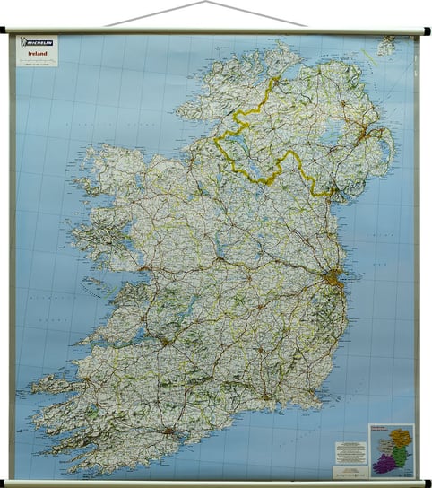 Michelin, mapa ścienna drogowa Irlandia, 1:400 001 Michelin