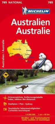 Michelin Nationalkarte Australien 1 : 4 000 000 Michelin Editions, Michelin Editions Des Voyages