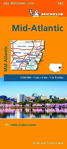 Michelin USA: Mid-Atlantic, Allegheny Highlands Map 582 Michelin Travel&Lifestyle