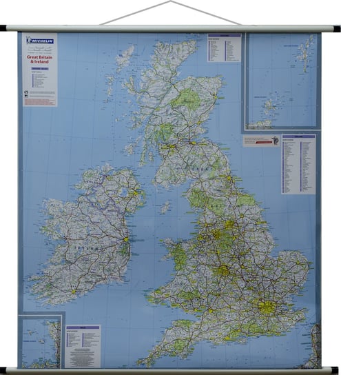 Michelin, Wielka Brytania, mapa ścienna administracyjno-drogowa Irlandia, 1:1 000 000 Michelin