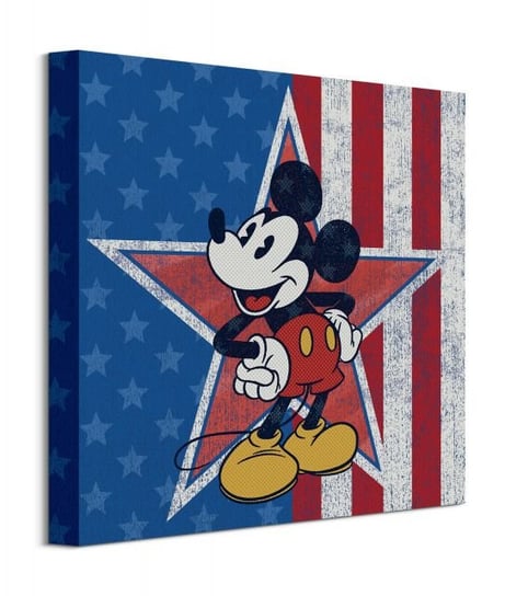 Mickey Mouse American Star - obraz na płótnie Disney