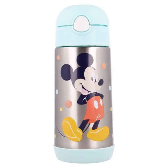 Mickey Mouse - Butelka ze stali nierdzewnej ze słomką 530 ml Forcetop
