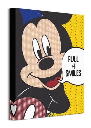 Mickey Mouse Full Of Smiles - obraz na płótnie Disney