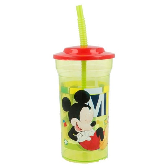 Mickey Mouse, Kubek ze słomką, 460 ml Myszka Miki