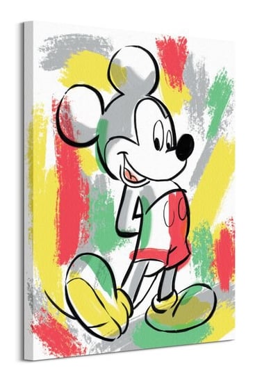 Mickey Mouse Paint Stripes - obraz na płótnie Disney