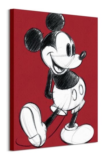 Mickey Mouse Retro Red - obraz na płótnie Myszka Miki