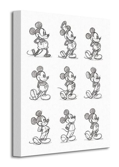 Mickey Mouse Sketched Multi - obraz na płótnie Disney
