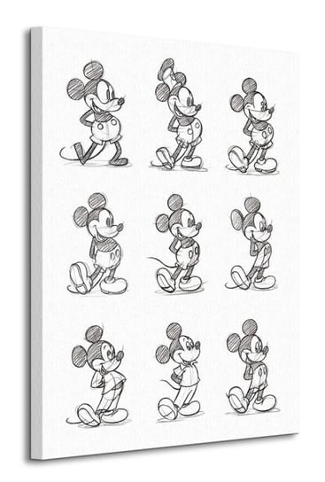 Mickey Mouse Sketched - Multi - obraz na płótnie Disney