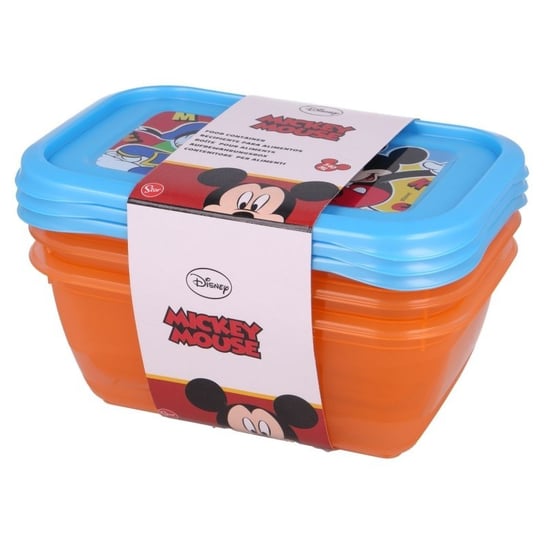 Mickey Mouse - Zestaw pojemników na żywność 540ml (3szt.) Forcetop