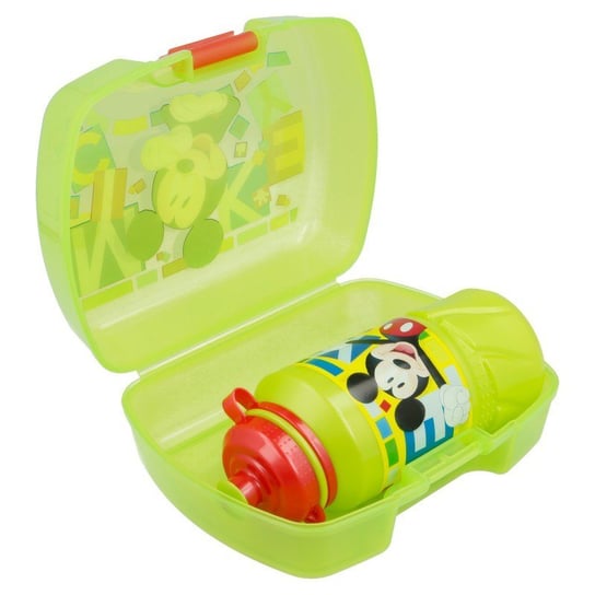 Mickey Mouse - Zestaw Śniadaniówka / Lunchbox + bidon 420 ml Forcetop