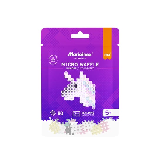 Micro Waffle 80 Szt. (Jednorożec) Marioinex