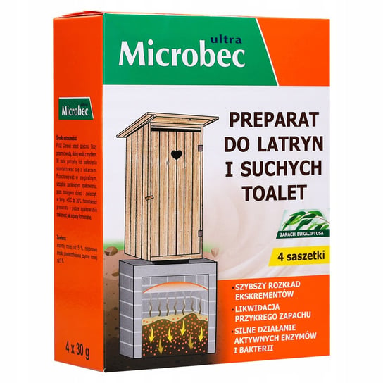 Microbec Bakterie Do Latryn I Suchych Toalet 4X30G BROS