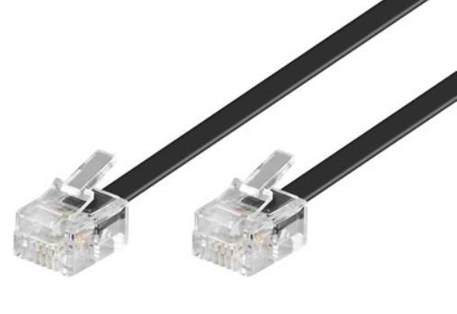 Microconnect Modularny Rj11 6P/4C 6M Czarny Microconnect