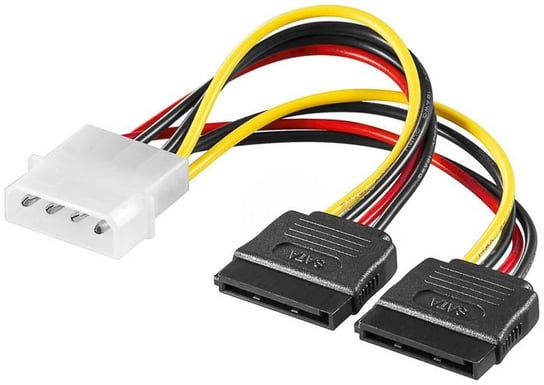 Microconnect Sata Power 4Pin-2X15Pin 0,13M Microconnect