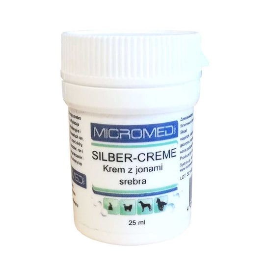 Micromed Vet Silver Creme Krem Z Jonami Srebra Dla Psów, Kotów I Koni 25Ml Micromed