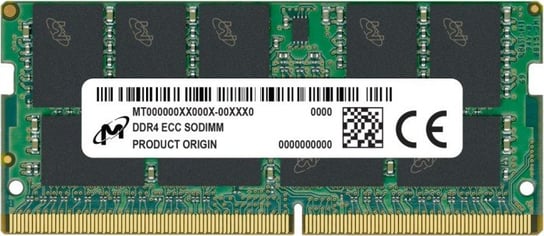 Micron SO-DIMM ECC DDR4 16GB 1Rx8 3200MHz PC4-25600 MTA9ASF2G72HZ-3G2R Inna marka