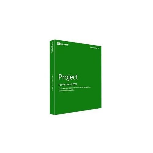 MICROSOFT Project Professional 2016, 32/64-bit, BOX, 1 użytkownik, polski 