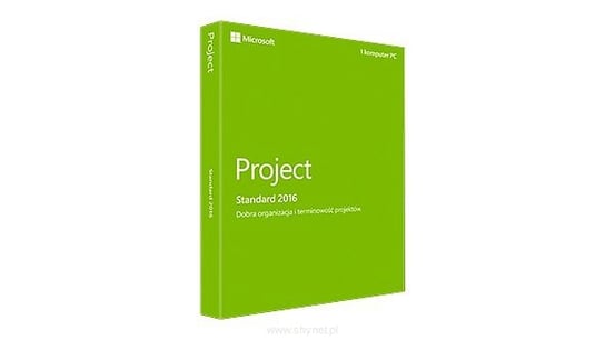MICROSOFT Project Standard 2016, 32/64-bit, BOX, 1 użytkownik, polski 