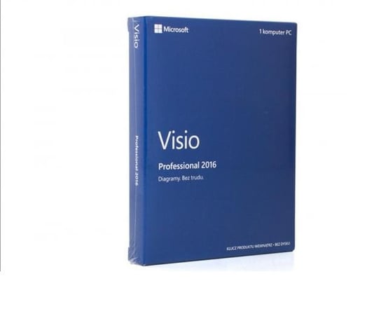 MICROSOFT Visio Professional 2016, BOX, 1 użytkownik, polski 