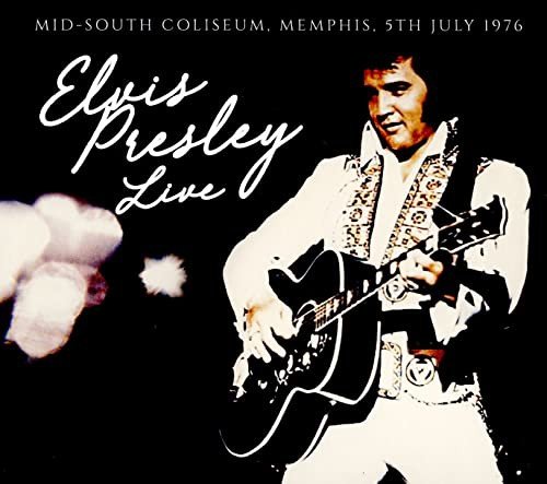 Mid-South Coliseum. Memphis. 5th July 1976 Presley Elvis