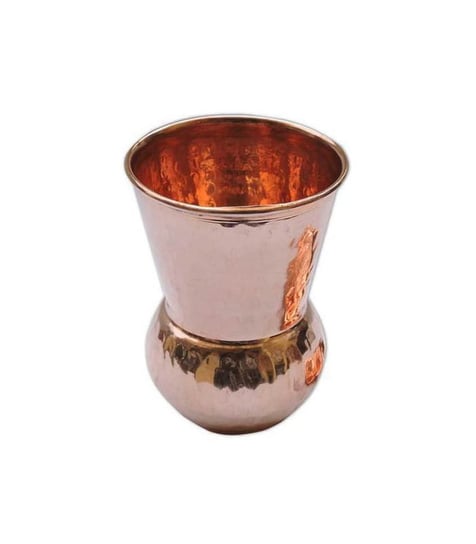 Miedziana szklanka kubek Dholak tłoczona 300ml Ayur Water Inny producent