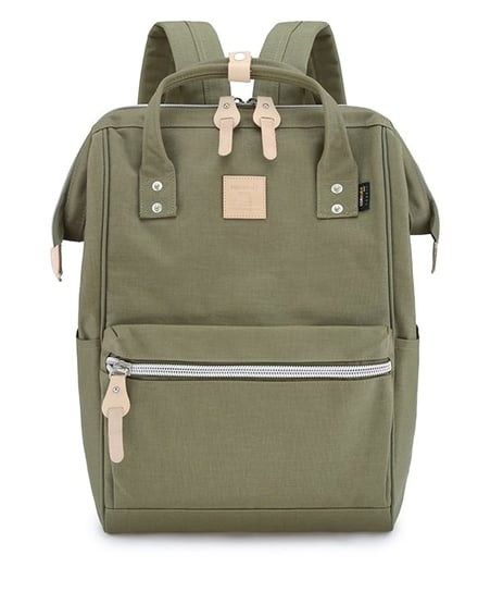 Miejski pojemny plecak damski na laptopa A4 z wodoodpornej tkaniny Himawari, khaki Himawari