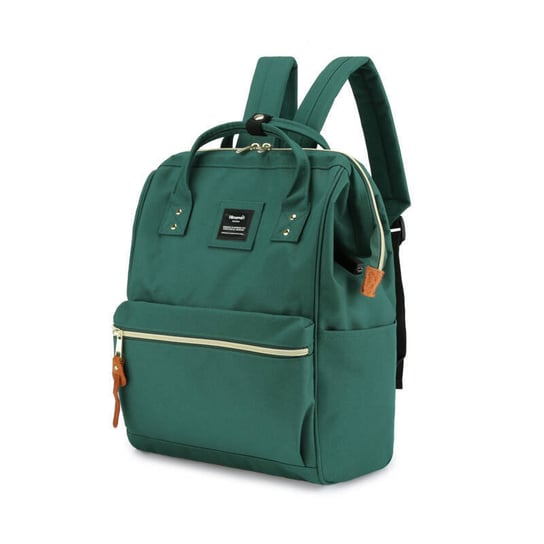 Miejski pojemny plecak do szkoły podróżny plecak na laptopa A4 z USB wodoodporna tkanina Himawari, zielony Himawari