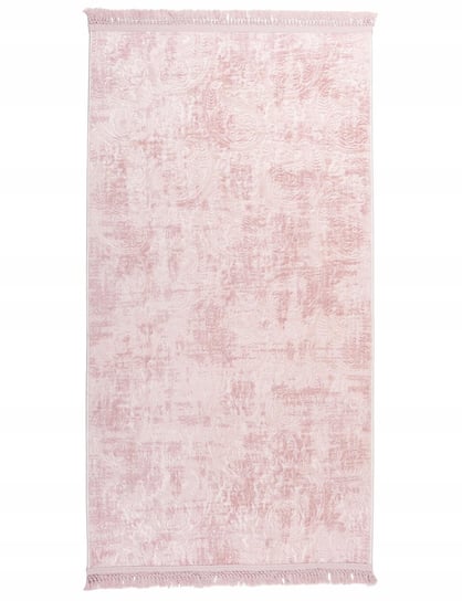 Miękki dywanik chodnikowy z frędzlami, Różowy, 80x150 cm MD
