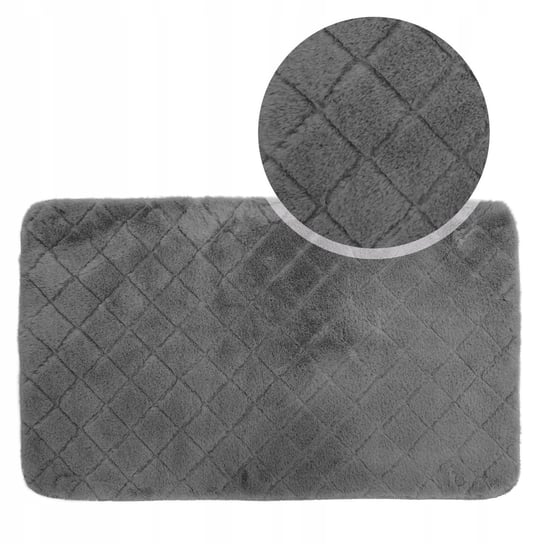 Miękki dywanik łazienkowy OSLO TPR DESIGN 50x75 C.SZARY Kontrast