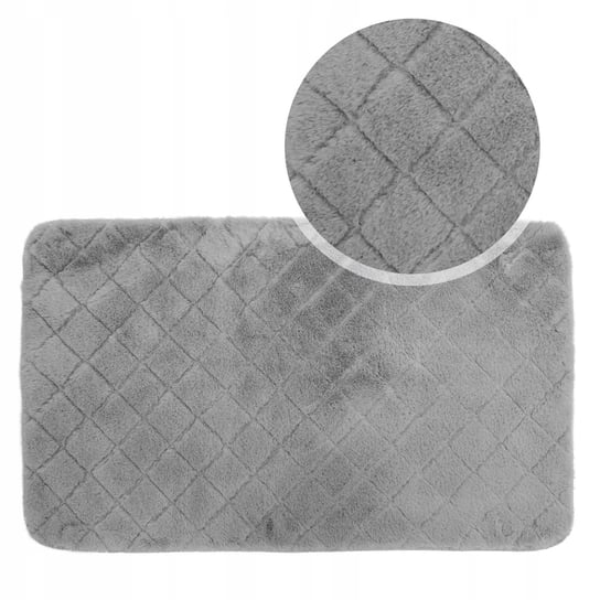Miękki dywanik łazienkowy OSLO TPR DESIGN 50x75 SZARY Kontrast
