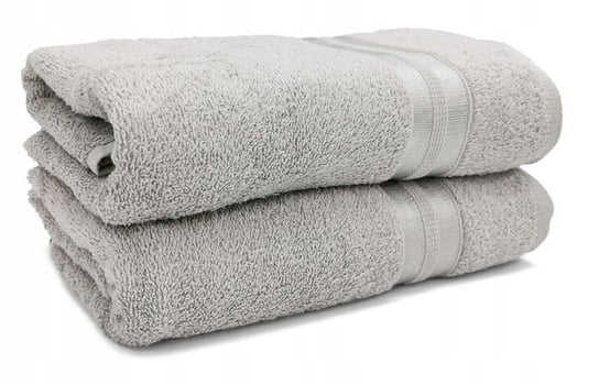 Miękki gruby ręcznik frotte 450 g/m² bawełniany VITIS 50x90 J.SZARY Kontrast