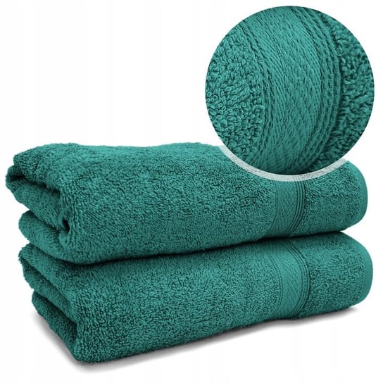 Miękki i gruby ręcznik bawełniany FROTTE  BERBERIS 50x90 SZMARAGD Kontrast