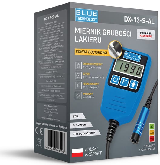 Miernik grubości lakieru BLUE TECHNOLOGY DX-13-S-AL Blue Technology