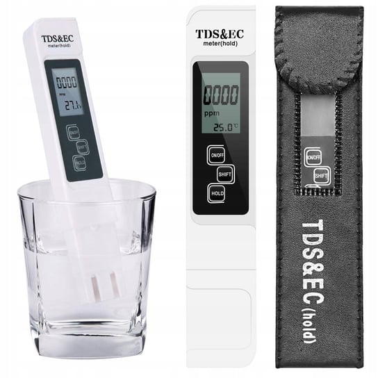 MIERNIK TESTER JAKOŚCI TWARDOŚCI WODY TEMP OSMOZA + ETUI WT-0084 LOGIT