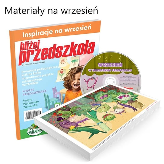 Miesięcznik + zestaw pomocy dydaktycznych 6.273/2024  materiały na wrzesień Inna marka