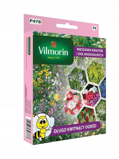 Mieszanka kwiatów i ziół miododajnych Długo Kwitnący Ogród 100 g Vilmorin Inna marka