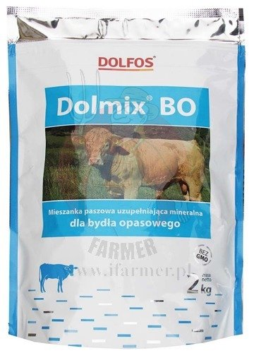 Mieszanka paszowa uzupełniająca – mineralna dla bydła opasowego.
Dolmix BO zapewnia uzyskanie właściwego umięśnienia bydła opasowego oraz optymalne wykorzystanie potencjału wzrostowego zwierząt. Mieszanka stosowana po uzyskaniu 150 kg m.c. Dolfos